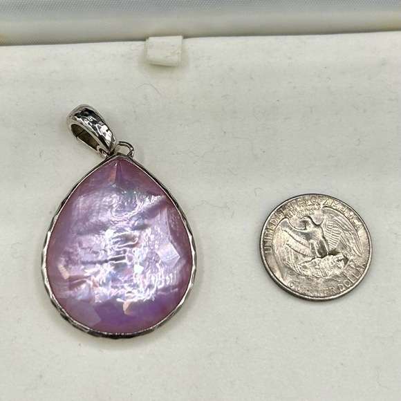 Jumbo Ippolita Wonderland Pink Mermaid tail and mother of Pearl. pendant only! - Picture 2 of 6